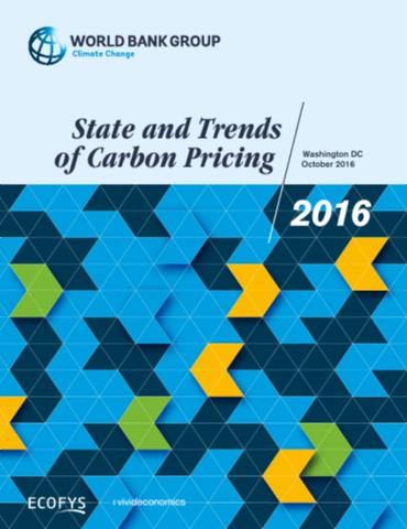 State and Trends of Carbon Pricing 2016